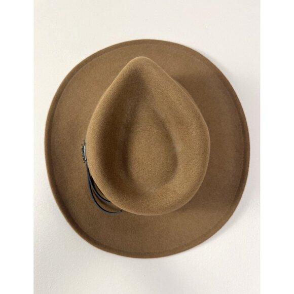 Cabelas Wool Felt Mens L XL Pecan Tan Western Hat All Seasons Outdoors Utility - Picture 2 of 16
